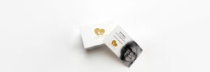 Visitkort forside og bagside design