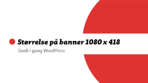 Størrelse på banner blogindlæg
