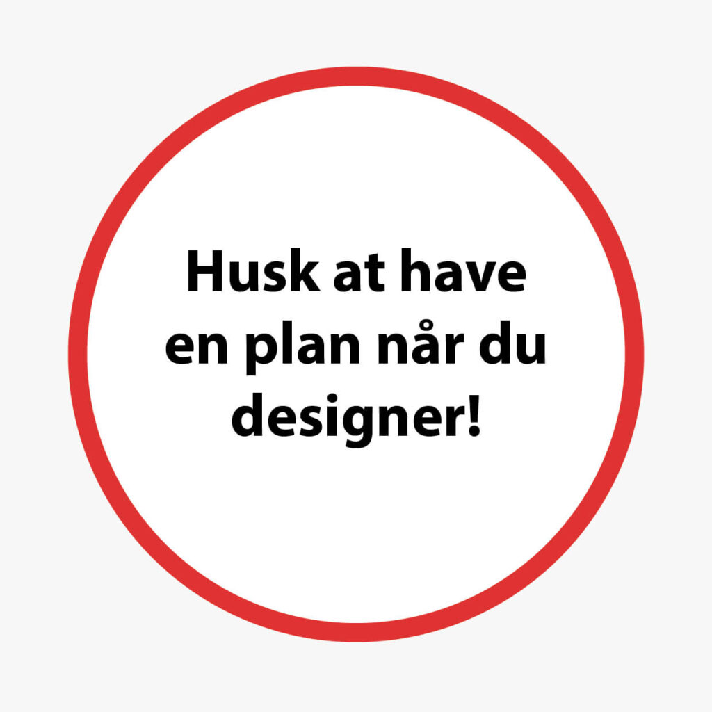 Plan med dit design
