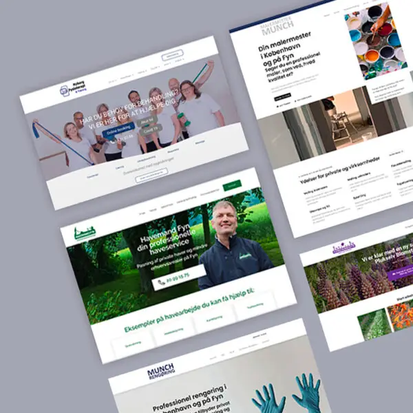 Eksempler på webdesign